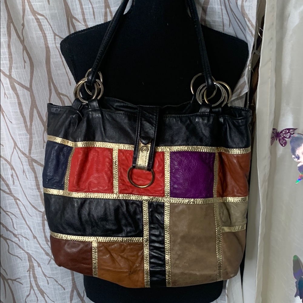 Vintage 1990S Patchwork Tote Bag - image 1